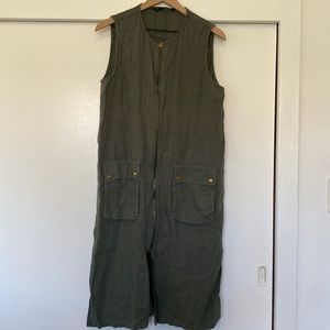 Zara Long Utility Vest Large